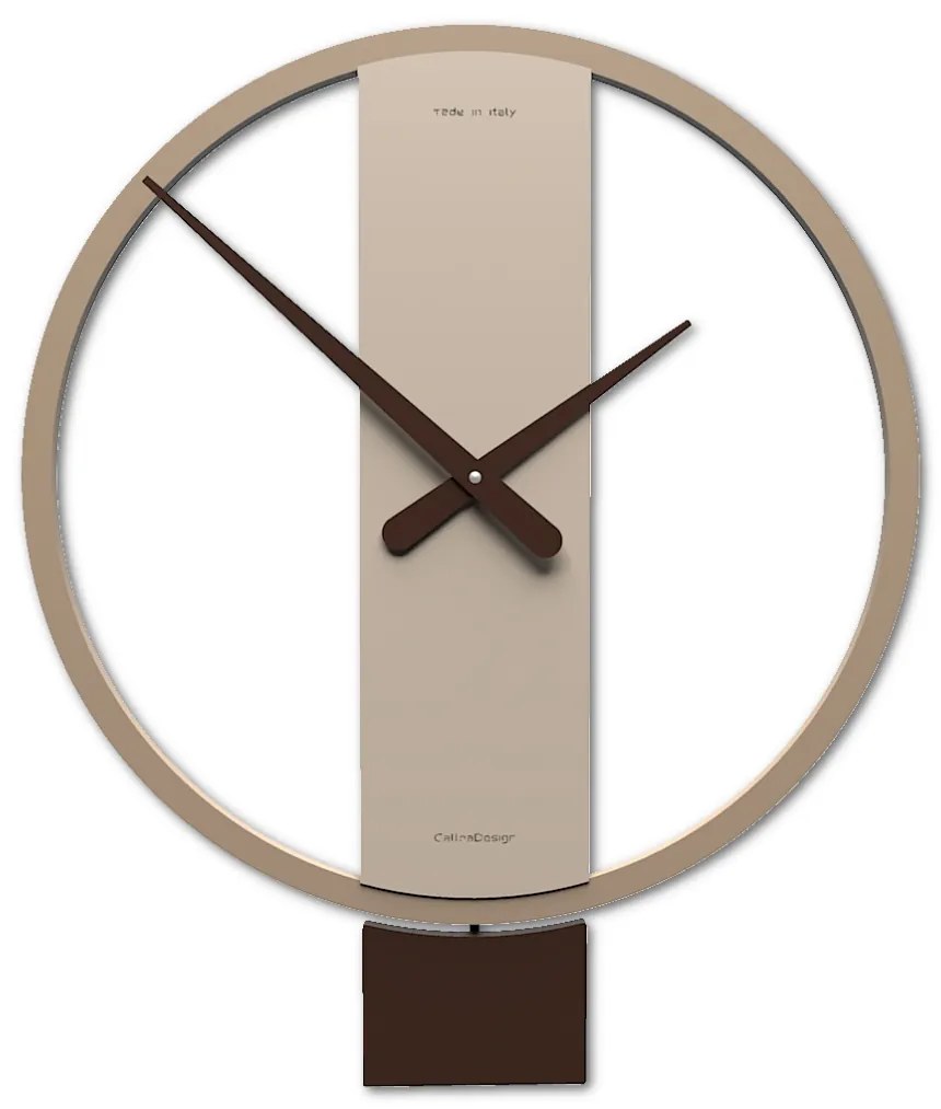 CALLEADESIGN Orologio a pendolo Kurt cioccolato