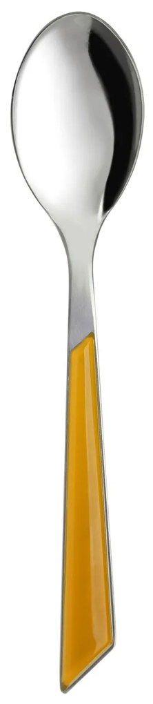 Cucchiaio Mirror giallo in acciaio inox