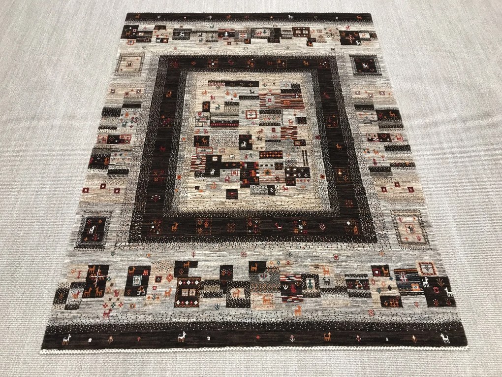 Loribaft Tappeto persiano 150x200 Marrone (Iran) Annodato A Mano