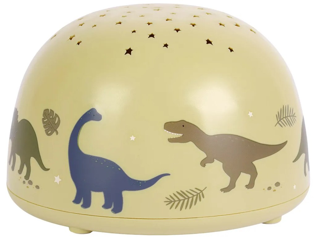 A Little Lovely Company - lampada con proiettore - dinosauri