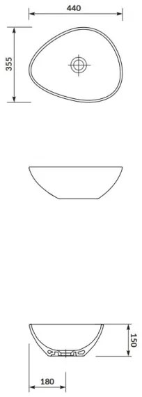 Cersanit K116-051 - Lavabo MODUO 35,5x44 cm ceramica bianco lucido