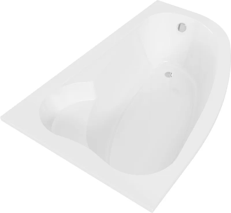 Mexen Westa vasca angolare sinistra 160 x 100 cm, bianca - 560116010001