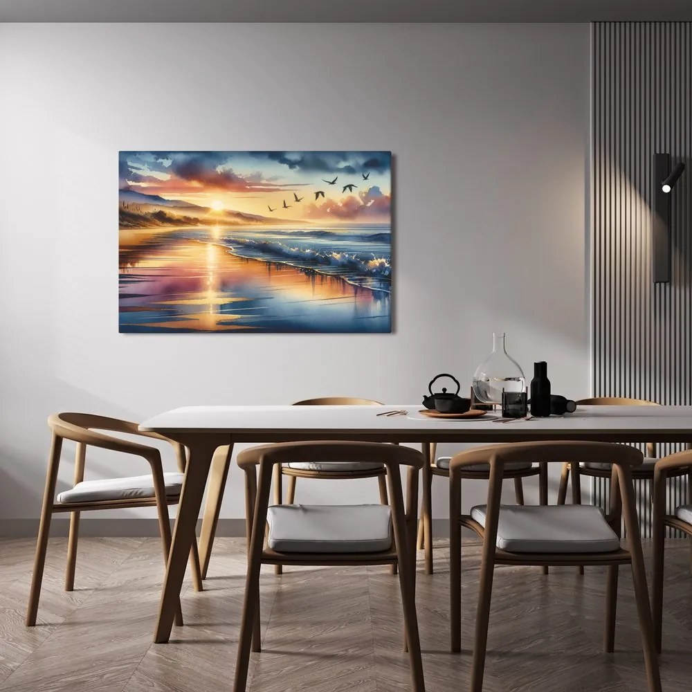 Quadro su tela – Spiaggia al tramonto