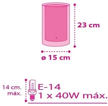Dalber 41181 - Lampada da tavolo CUORE 1xE14/40W/230V