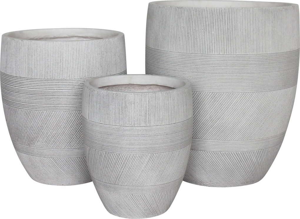 PEDRO - set di 3 vasi