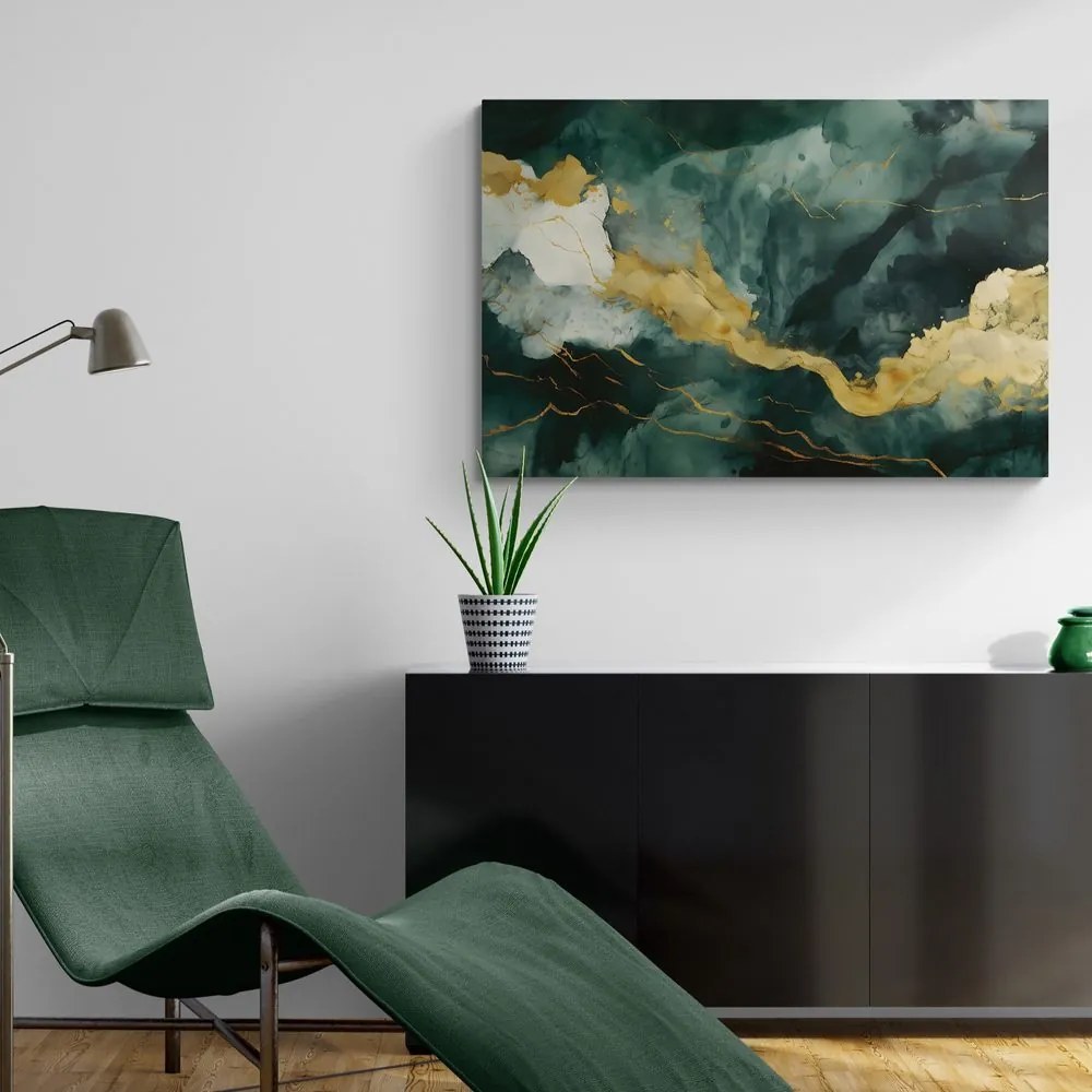 Quadro su tela – Marmo verde