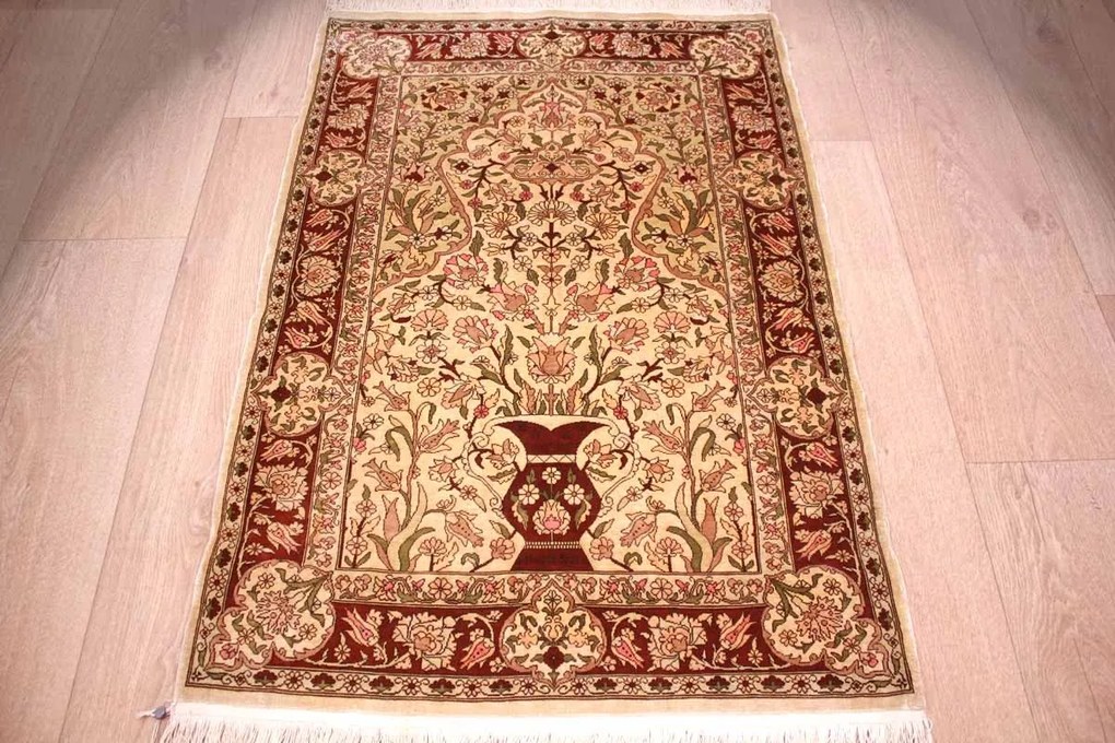 Hereke Tappeto orientale 60x90 (Tacchino) Annodato A Mano