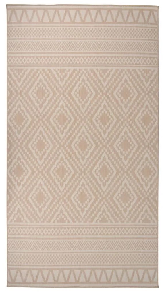 Tappeto Da Esterni A Tessitura Piatta 80x150 Cm Strisce Marroni /