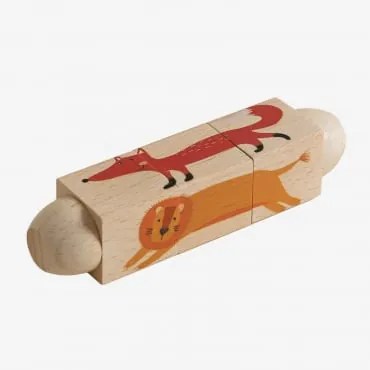 Puzzle Rotante In Legno Con Suono Rolet Kids Jungle - Sklum