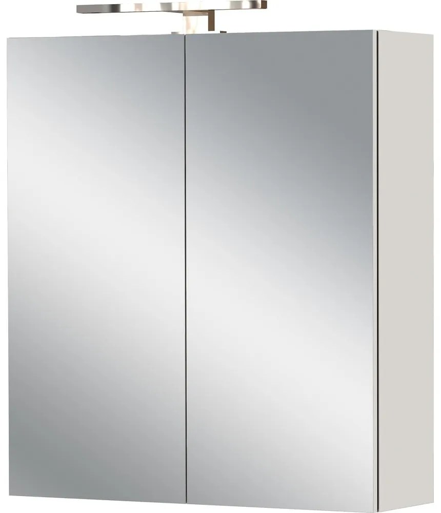 Mobile per bagno color crema da appendere e con specchio 60x71 cm Arcena – Germania