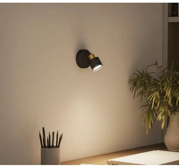 Philips - Faretto NIALL 1xGU10/5W/230V nero/ottone