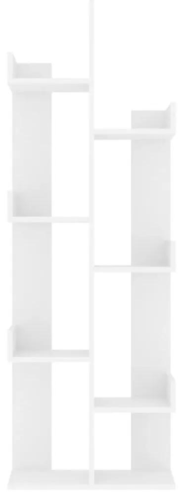 Libreria bianca 48x25,5x140 cm in truciolato