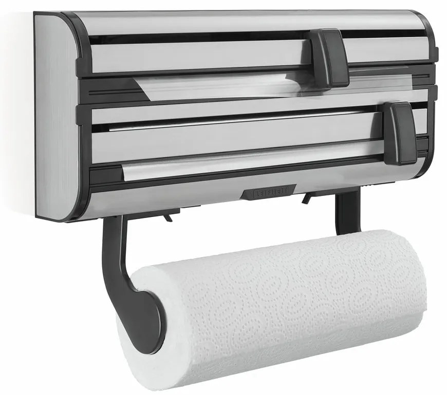 Porta pellicola e alluminio da parete da parete argentato in metallo Parat Royal – LEIFHEIT