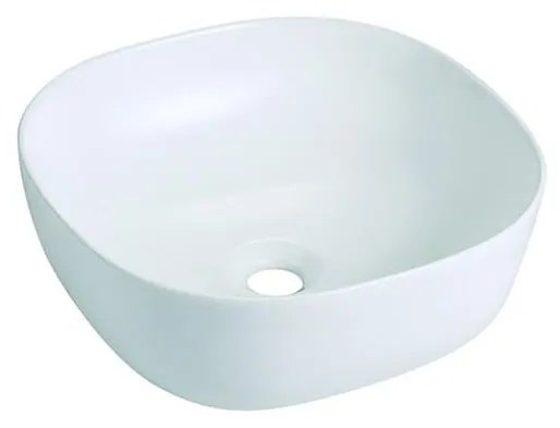 Bathco 4071 - Lavabo da appoggio OLEA 41x41 cm in porcellana/bianco