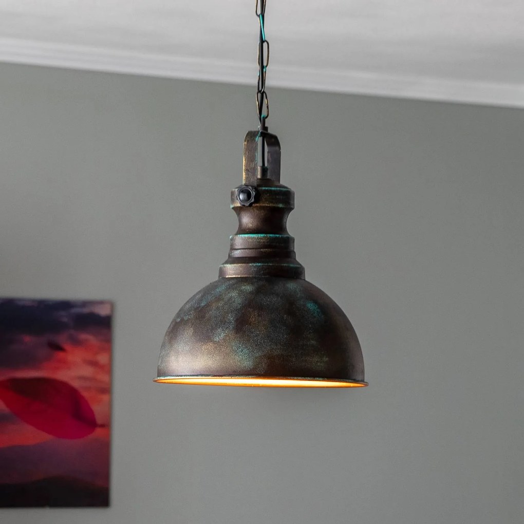Lampada a sospensione Saglam 3710 Opviq, dimmerabile, Bronzo / Ottone antico, Soggiorno / Sala da pranzo, Metallo, Vintage, Lampada a sospensione