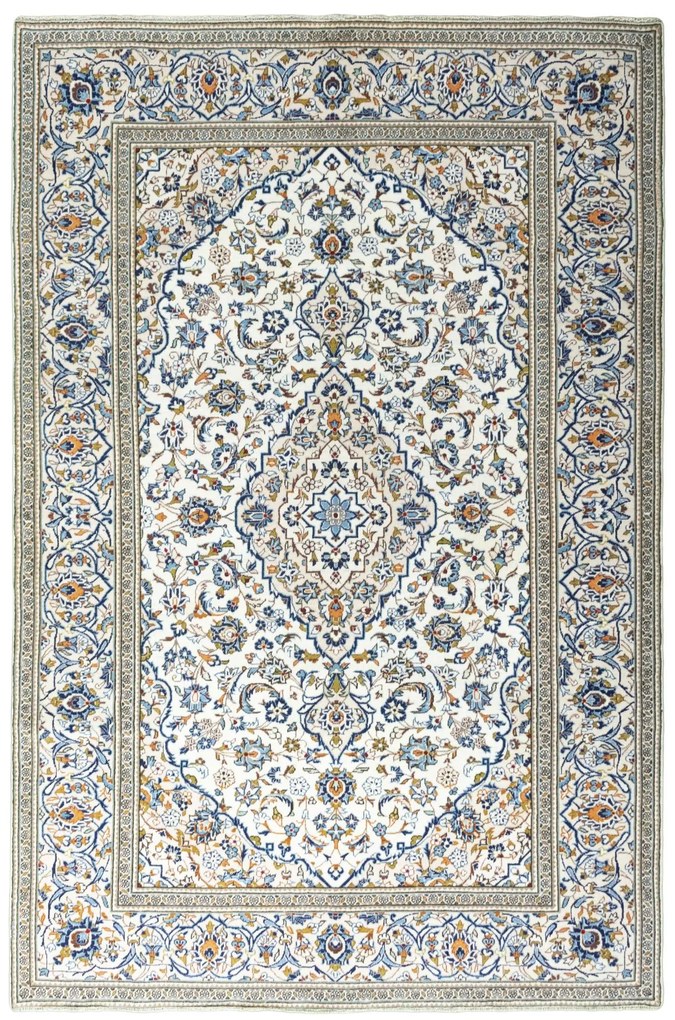 Kashan Tappeto persiano 200 x 300 Beige (Iran) Annodato A Mano