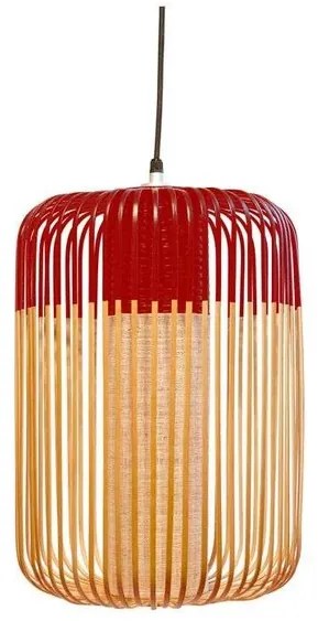 Bamboo Lampada a Sospensione L Rosso - Forestier