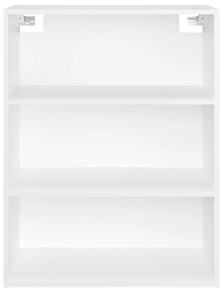 Armadietto pensile a parete bianco 69,5x32,5x90 cm