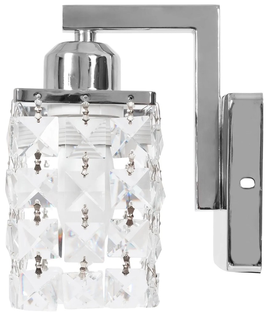 Lampada da parete in metallo cristallo APP543-1W  CROMO