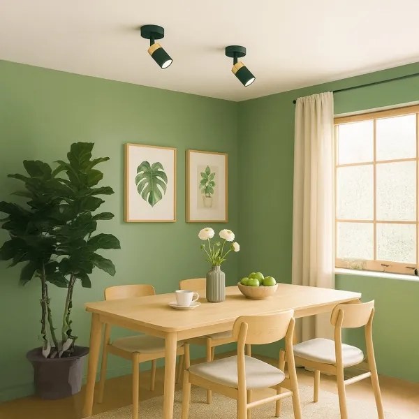 Brilagi - Faretto da parete POKER 1xGU10/25W/230V verde