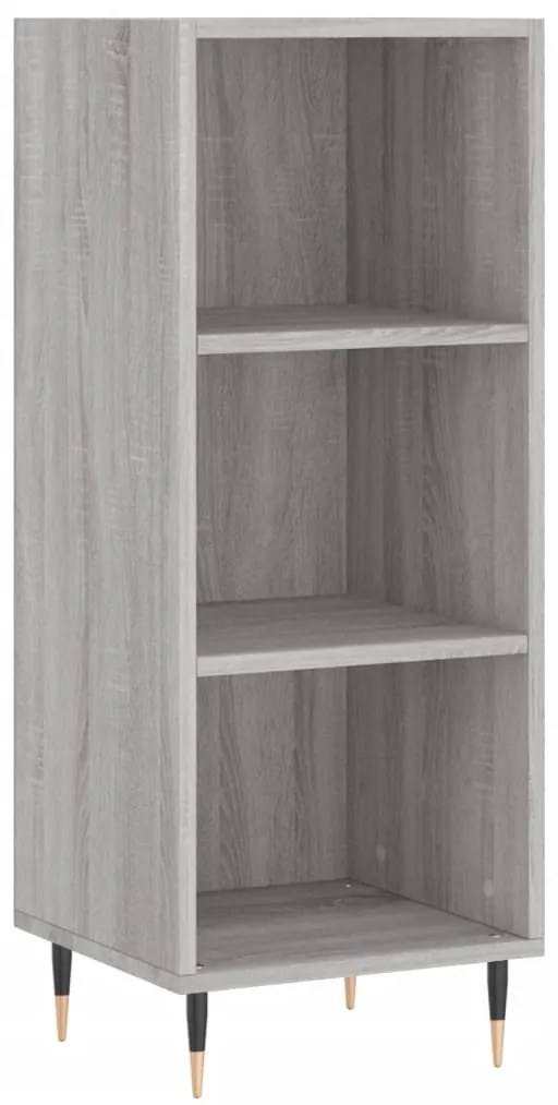 Credenza Grigio Sonoma 34,5x34x180 cm in Legno Multistrato