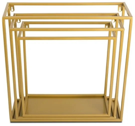 Mensola a muro 35x35 cm oro