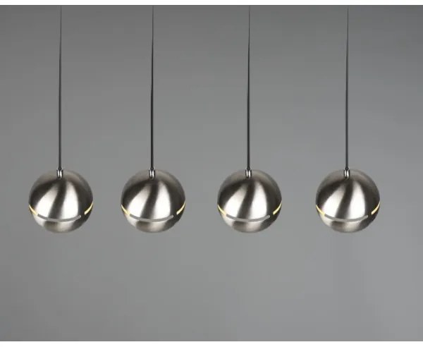 Trio - Lampadario a sospensione con filo FLETCHER 4xE14/40W/230V cromo opaco