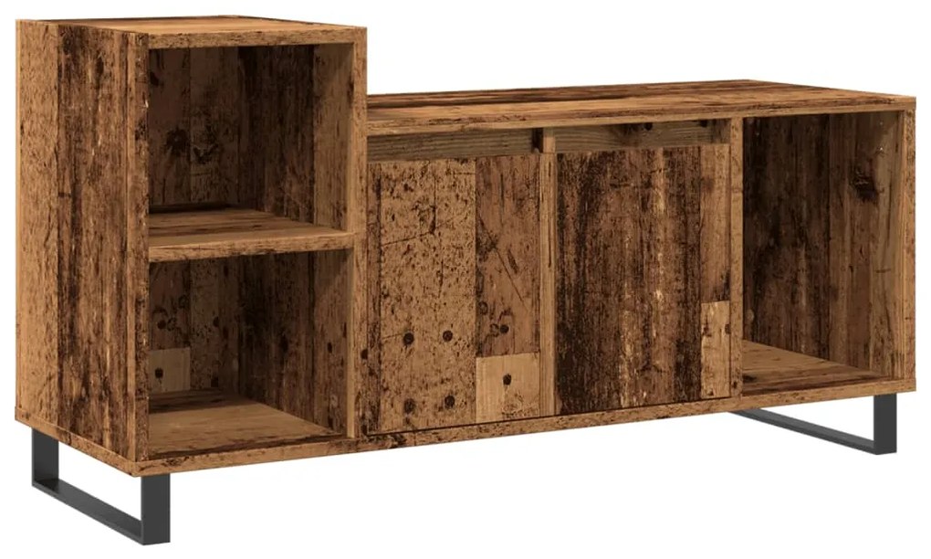 Mobile porta tv legno antico 100x35x55 cm in legno multistrato