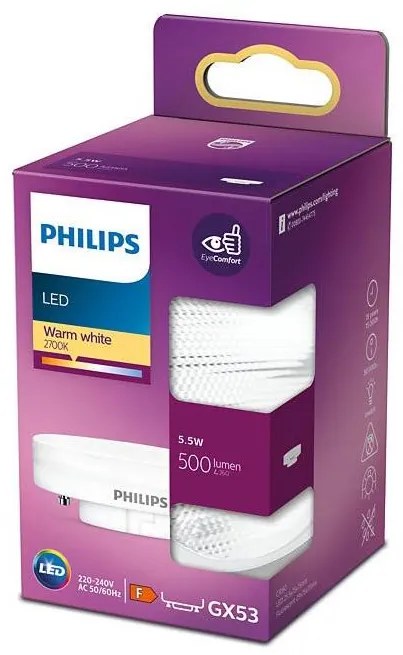 Lampadina LED Philips GX53/5,5W/230V 2700K