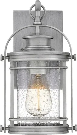 Quintiesse QN-BOOKER-S-IA - Lampada da parete per esterni BOOKER S 1xE27/60W/230V IP44 con finitura cromata