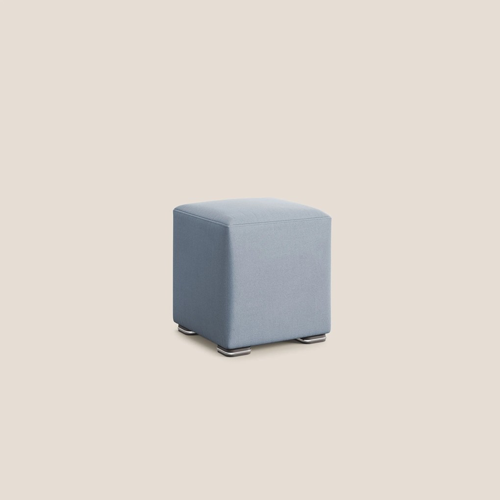 Cube pouf in microfibra smacchiabile T11 carta da zucchero