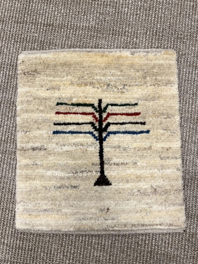 Gabbeh Tappeto persiano 40 x 40 Beige (Iran) Annodato A Mano