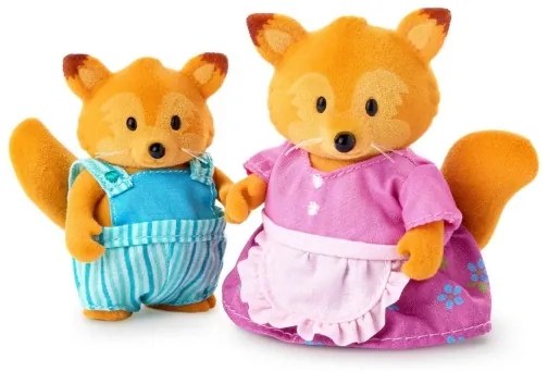 Li'l Woodzeez - Set di miniature TIPPYTAIL famiglia di volpi