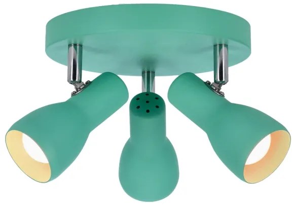Luce Spot PICARDO 3xE14/40W/230V turchese