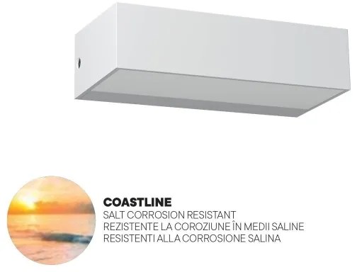 Redo 90372 - LED Applique da esterno LAMPRIS LED/9,5W/230V IP65 bianco