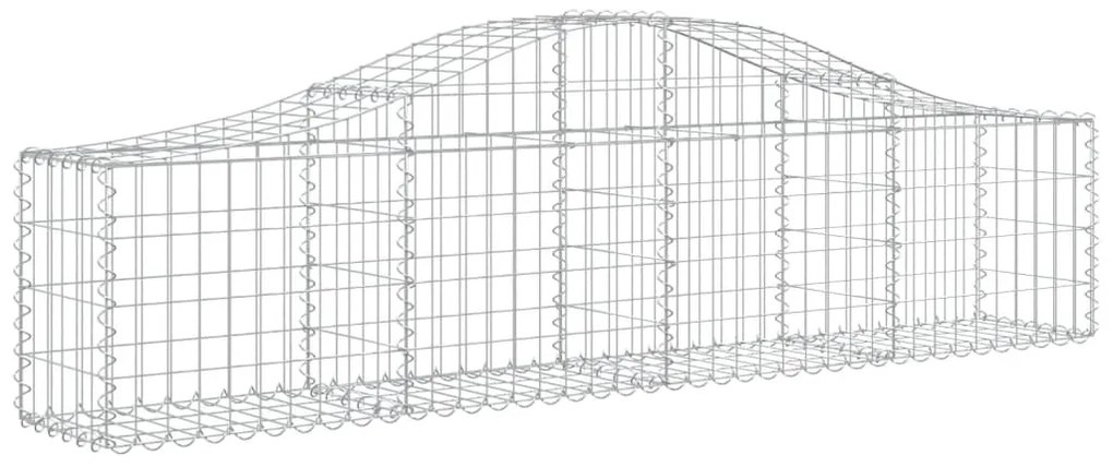 Cesti Gabbioni ad Arco 20 pz 200x30x40/60 cm Ferro Zincato