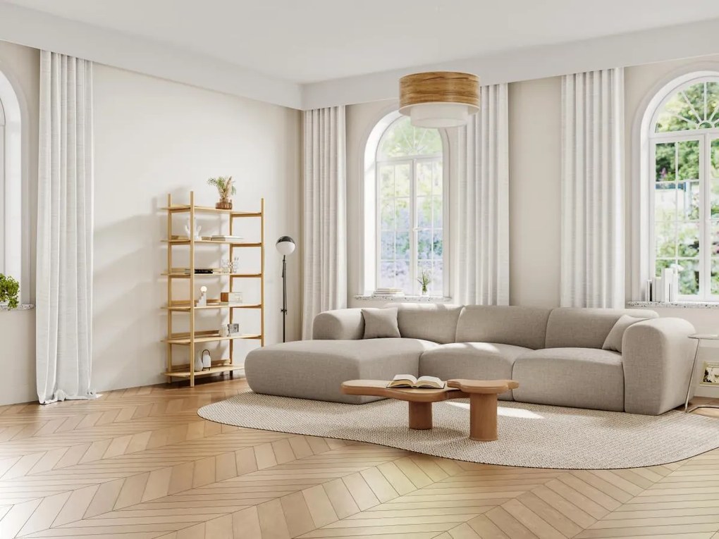 Grande divano in Tessuto chiné Beige - Angolo a sinistra - POGNI di Maison Céphy