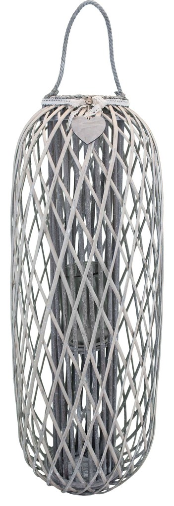 GENEVIEVE - lanterna in vimini tondo 22 x 115 cm