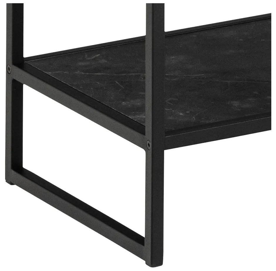 Libreria nera in pietra 85x185 cm Strington - Actona