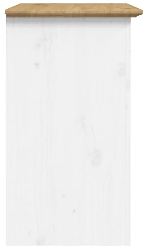 Comodino bodo 53x38,5x66 cm in legno massello di pino marrone