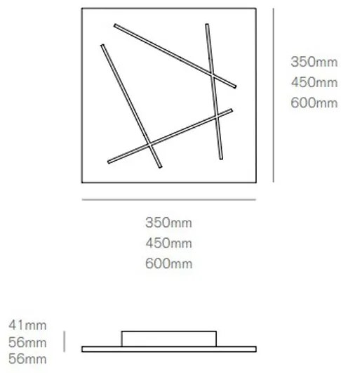 Flat plafoniera 31w 1230lm 3000k white