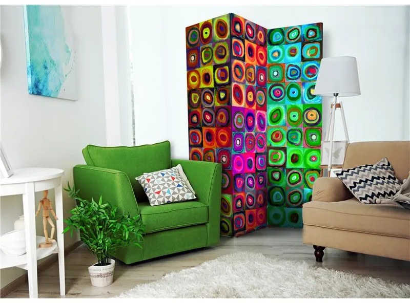 Paravento Colorful Abstract Art [Room Dividers]