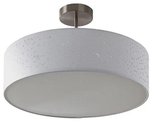 Umma Plafoniera H30 White/Satin Nickel - Lindby