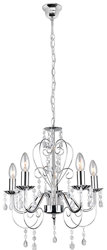 Lampada da soffitto EBT008-5CP CHROME