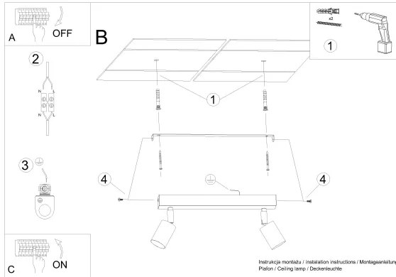 Sollux SL.1286 - Faretto VERDO 2xGU10/10W/230V bianco