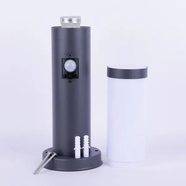 Globo 3158AS - Lampada da esterno con sensore BOSTON 1xE27/15W/230V