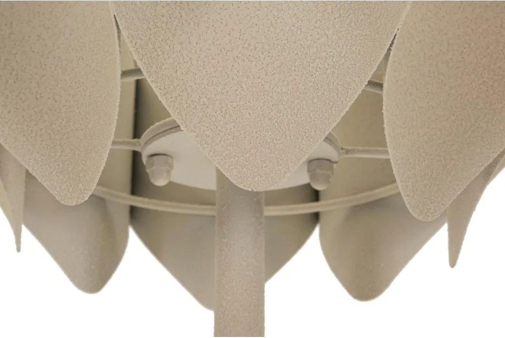 Lampada da terra beige con paralume in metallo (altezza totale 155 cm) Space – Mauro Ferretti