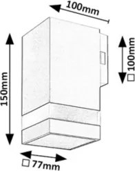 Rabalux 77209 - Lampada da parete per esterni URFA LINE LED/9W/230V IP65 antracite