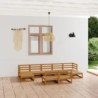 Set Divani da Giardino 9 pz in Legno Massello di Pino 3076087