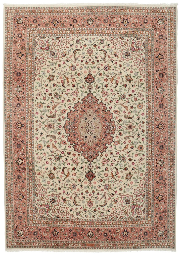 Ghom Tappeto 250 x 350 (Iran) Annodato A Mano